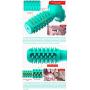 Molauna Dog Chew Toothbrush Dogs Squeaky Teeth Cleaning Cactus Toy Natural Rubber Dental Care Cleaning Stick for Medium Large Dog Pets