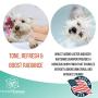 Dog Whitening Shampoo, Gentle Sulfate Free Formula, Brightens White and Darkens Black Coats, Dog Shampoo Proudly Made In The USA, 14 Fl Oz Bottle