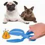 Pets Waste Scissor Shovel and Pooer Scooper for Dogs and Cats Supplies.Pets Clean Pickup Tools with Durable Plastic,Colour(Pink/Bule/Green) (Blue)