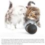 Pet Slow Feeder Toy Food Dispenser Interactive Toys, Pet Leaking Toy,Pet Feeder for Small Cat Puppy and Rabbit, etc. (Black)