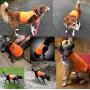 JUJUPUPS Dog Reflective Vest High Visibility Adjustable Strap Safety Jacket,Material Ideal to Keep Dogs Safe While Walking & Hunting