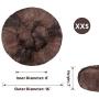 FURTIME Calming Dog Bed for Small Medium Large Dogs,Donut Cuddler Round Anti-Slip Faux Fur Pet Bed,Anti-Anxiety Fluffy Puppy Kitten Bed,Soft Washable Orthopedic Dog Bed with Raised Rim
