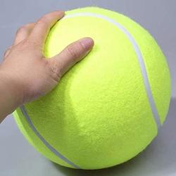 Kana5459 24CM Giant Tennis Ball Pet Chew Toy Big Inflatable Tennis Ball Signature Mega Pet Toy Ball