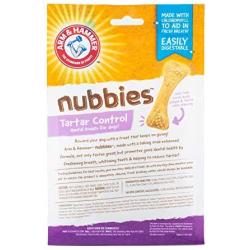 Arm & Hammer For Pets Nubbies Dental Treats for Dogs | Dental Chews Fight Bad Breath, Plaque & Tartar without Brushing | Peanut Butter, 20 Pcs (FF7613)