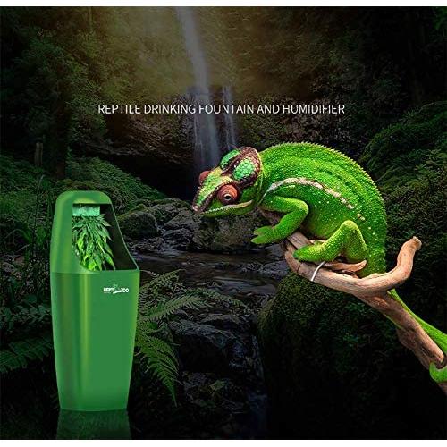 LAMEI Pet Water Dispenser- Reptile Automatic Water Circulation Dispenser, Water Feeder Drinking Fountain with Pump Landscaping