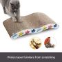 Pet Prime 3PCS Cat Scratcher Cardboard Board 3 Pack Cat Recycle Corrugated Scratching Pad Cat Scratching Lounge Sofa Bed Wave Shape Cat Scratch Pad with Catnip