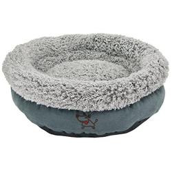 Best Pet Supplies Grey Dog Round Bed 18 x 18 x 16 Inches