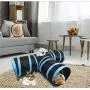 Jgfrscp Cat Toy cat Toy cat Tunnel pet Toy cat Toy Foldable Water Washable S-Type 2 Hole Cut Tunnel Long Tunnel cat Play pet Toy pet Supplies Blue Jgfrscp Cat Toy cat Toy cat Tunnel pet Toy cat Toy Foldable Water Washable S-Type 2 Hole Cut Tunnel Long Tunnel cat Play pet Toy pet Supplies Blue