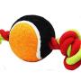 J.Y 12 Pet Cotton Rope with Tennis Balls Tough Dog Toys for Aggressive Chewers,Tug and Fetch for Small and Medium Dogs Pack of 2