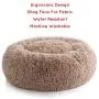 Brindle Donut Cuddler Pet Bed - Plush Dog and Cat Bed - Cozy Shag Faux Fur - Ergonomic Design - Head and Neck Support Brindle Donut Cuddler Pet Bed - Plush Dog and Cat Bed - Cozy Shag Faux Fur - Ergonomic Design - Head and Neck Support