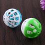 ttnight Pet Balls, Plastic Hollow Out Round Pet Cat Colorful Ball Toys with Small Bell, 10pcs