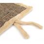 Natural Sisal Cat Scratcher Mat Anti Scratch Pad Reverse Side Soft Plush Pet Bed 17''x13''