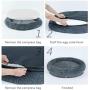 Utotol Donut Dog Bed, Self-Warming Faux Fur Calming Pet Bed Comfortable Round Cuddler Dog Bed for Small/Medium/Large Dogs and Cats Up 40-100 lbs