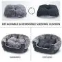 GASUR Small Dog Bed & Cat Beds, Round Pet Beds for Indoor Cats, Detachable Machine Washable Soft & Plush Calming Dog Bed, Self Warming & Cooling Kitten Puppy Bed