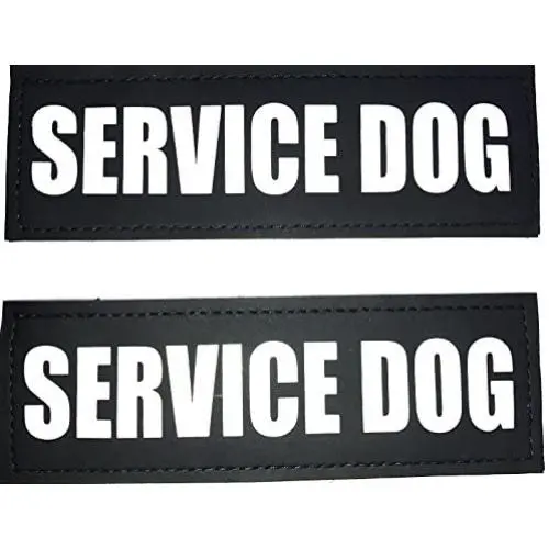 Albcorp Reflective Dog Patches with Hook Backing -Service Dog, Service Dog In Training, Do Not Pet, Emotional Support, Therapy Dog, Best Friend, In Training for Animal Vest Harnesses, Collars, Leashes Albcorp Reflective Dog Patches with Hook Backing -Service Dog, Service Dog In Training, Do Not Pet, Emotional Support, Therapy Dog, Best Friend, In Training for Animal Vest Harnesses, Collars, Leashes