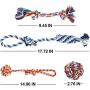 Bepets 4 Pack Dog Rope Toys for Small Dogs to Medium Dogs, Pet Toy Rope Dog Pull Toy Dog Tug Rope Dog Chew Toys for Puppies, Puppy Rope Toys Teething, Tug of War Dog Toy for Small Dog