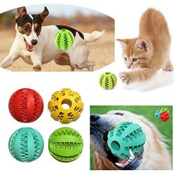 Gaorui Rubber Ball Pet Dog Cat Chew Treat Quack Food Dispenser Holder Training Dental