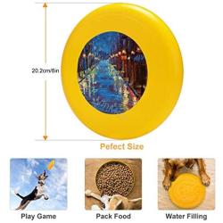 Pet Frisbee Flying Disc Dog Toy - Multifunction New Orleans Bourbon Street Debra HURD