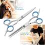 Bamlue Dog Grooming Scissors Stainless Steel Professional Anti-Rust Shears Set Pet Grooming Scissors Kit,Thinning Straight Comb for Long Short Hair for Dogs/Cats/Pet