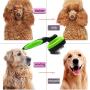 Pet Brush Self Cleaning Slicker Brush – 2019 for Dogs and Cats Including Easy Self-Cleaning Button, Soft Designed Grip Hand, Eliminates Loose Undercoat & Tangles Shedding & Hairballs(Green)
