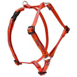 LupinePet Originals 1/2'' Go Go Gecko 12-20'' Adjustable Roman Dog Harness for Small Dogs