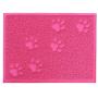POPETPOP Pet Cat Litter Mat Waterproof Dog Puppy Kitten Dish Bowl Food Water Placemat 30 x 40cm (Rose Red)