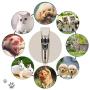 GENERA Dog Clipper, Low Noise Cordless Pet Clippers of 4 Comb Guides with Nail Scissors, Professional Dog Hair Trimmer with Nail Kits for Dogs Cats & More