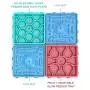 Chekue Dog Lick Pad and Slow Feeder Mat - Lick Mat for Pet Bathing, Dog Grooming Distraction and Dog Training (Square 4 Pcs) Chekue Dog Lick Pad and Slow Feeder Mat - Lick Mat for Pet Bathing, Dog Grooming Distraction and Dog Training (Square 4 Pcs)