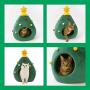 Ushang Pet Chirstmas Tree Cat House Bed, Green Portalbe Indoor Pet House for Kitten Cat Cave Tent Ushang Pet Chirstmas Tree Cat House Bed, Green Portalbe Indoor Pet House for Kitten Cat Cave Tent