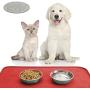SmithBuilt 19'' x 12'' Dog Food Mat - Waterproof Non-Slip Silicone Cat Pet Bowl Feeding Placemat