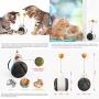 Interactive Cat Toys Ball, MVRYCE Cat Toys for Indoor Cats with Catnip Ball Balanced Cat Chasing Toy Cat Swing Toys Kitten Cat Puzzle Toys Pet Toy Ball for Cat Playing Exercise Training