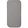 mDesign Premium Quality Microfiber Polyester Pet Food and Water Bowl Feeding Mat for Cats - Ultra Absorbent Reversible Placemat - Folds for Compact Storage - Small - Pewter Gray/Ivory