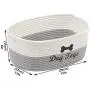 Geyecete Cotton Rope Dog Bins for Toys Natural Cotton Rope Clutter Organizer Toy Chest Pet Bed Pet Toy Box Geyecete Cotton Rope Dog Bins for Toys Natural Cotton Rope Clutter Organizer Toy Chest Pet Bed Pet Toy Box