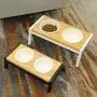 WANTRYAPET Elevated Dog Bowls Antirust Stainless Steel Raise Pet Feeder for Dog Cat
