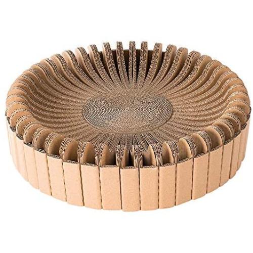 N / A DIY Cat Scratcher Cardboard Lounge Relaxing Bed, Corrugate Cat Scratcher with Durable Recycle Board, Cat Scratching Toy