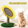 VeliHome Sunflower Cat Scratching BOAD Toys Claw-Grinding Scratching Post Mat for Kitten