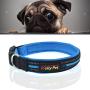 Chenyouwen Pet Toys Great Pet Dogs Polyester Reflective Breathable Pets Collar Traction Lead Leash, Size: S, 2.03540cm (Black) (Color : Blue)