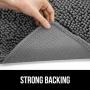 Gorilla Grip Indoor Doormat and Pet Nail Clipper, Includes Built in Nail File, Inside Paw Gray Chenille Door Mat is 30x20 Size, 2 Item Bundle