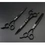 7.0 inch Left Handed Dog Hair Cutting Scissors Curved and Thinning Shears Kit Pet Grooming Supplies with Bag by Freelander 7.0 inch Left Handed Dog Hair Cutting Scissors Curved and Thinning Shears Kit Pet Grooming Supplies with Bag by Freelander