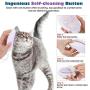 VavoPaw Cat Brush Dog Brush, Pet Grooming Tool Professional Pet Hair Comb Slicker Brush for Shedding, Quick Release Comb, Home Grooming - Purple