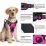 Vovodog Dog Harness No-Pull Pet Harness, Adjustable Outdoor Walking Pet Reflective Oxford Soft Vest with 2 Metal Rings and Handle Easy Control for Small Medium Large Dogs…