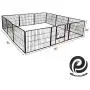 QRDA Pet Fence Folding Metal Playpen 12-Panel Exercise Outdoor Playpen 32''×24'' H QRDA Pet Fence Folding Metal Playpen 12-Panel Exercise Outdoor Playpen 32''×24'' H