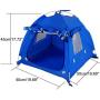 OLizee Breathable Washable Pet Puppy Kennel Dog Cat Folding Indoor Outdoor House Bed Tent