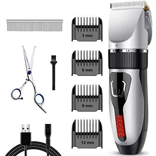 Comsmart Dog Clippers, Upgraded Dog Grooming Clippers Dog Hair Trimmer Cordless Low Noise Rechargeable Electric Quiet Pet Hair Clippers Set for Cats, Dogs, Other Pets Comsmart Dog Clippers, Upgraded Dog Grooming Clippers Dog Hair Trimmer Cordless Low Noise Rechargeable Electric Quiet Pet Hair Clippers Set for Cats, Dogs, Other Pets