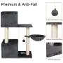 BTY Cat Tree, Small Cat Trees and Towers Multi-Level Cat Scratching Post Tree Stand House Cat Activity Center with Feed Bowl, Bells, House Cave for Cats & Kittens BTY Cat Tree, Small Cat Trees and Towers Multi-Level Cat Scratching Post Tree Stand House Cat Activity Center with Feed Bowl, Bells, House Cave for Cats & Kittens