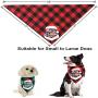 Dog Snuffle Mat Training Toy, Christmas Classic Checked pet Scarf Triangle bib Square Merry Christmas Santa Claus Snowman Printed pet Scarf Small to Large Dog cat pet (Red)