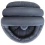 Super Cushioned Cat Igloo Bed Novelty Half-Covered Pet Snuggery Hut for Cats and Small Dogs Washable Indoor Cat Puppy Sleeping Cattery Beds with Dangling Ball Anti-Slip Bottom