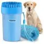 Dog Paw Cleaner, Anipaw 2-in-1 Silicone Dog Paw Washer Cup with Towel, Portable Pet Cleaning Brush Feet Cleaner for Dog Cat Grooming with Muddy Paws