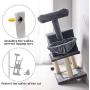 IBUYKE Cat Tree Tower Condo Cat Play Furniture 36.2'' with Sisal Scratching Posts and Board, Perches, Cat House, Dangling Balls, for Pet Cat Kitten, Light Gray Smoky Gray, UCT007