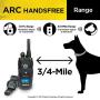 Dogtra ARC HANDSFREE Remote Training Dog Collar - 3/4 Mile Range, Hands free Remote Controller, Waterproof, Rechargeable, 127 Training Levels, Vibration - includes PetsTEK Dog Training Clicker